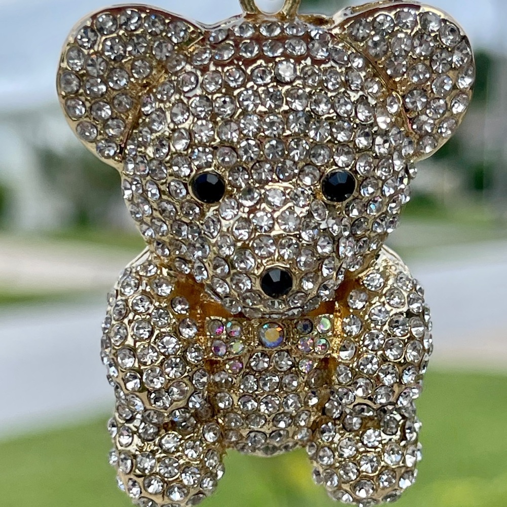 14K Gold Plated Bling Bling Bear Charm - Picture 5 of 14